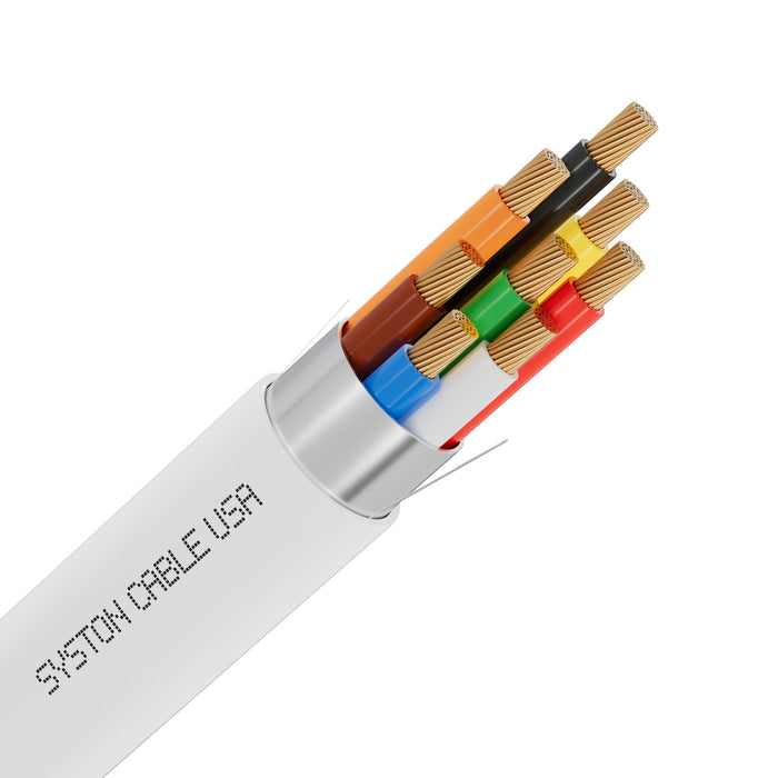 18/8 Security Wire,Burglar Alarm Cable,CL3P,Shielded,Stranded Copper,UV Res