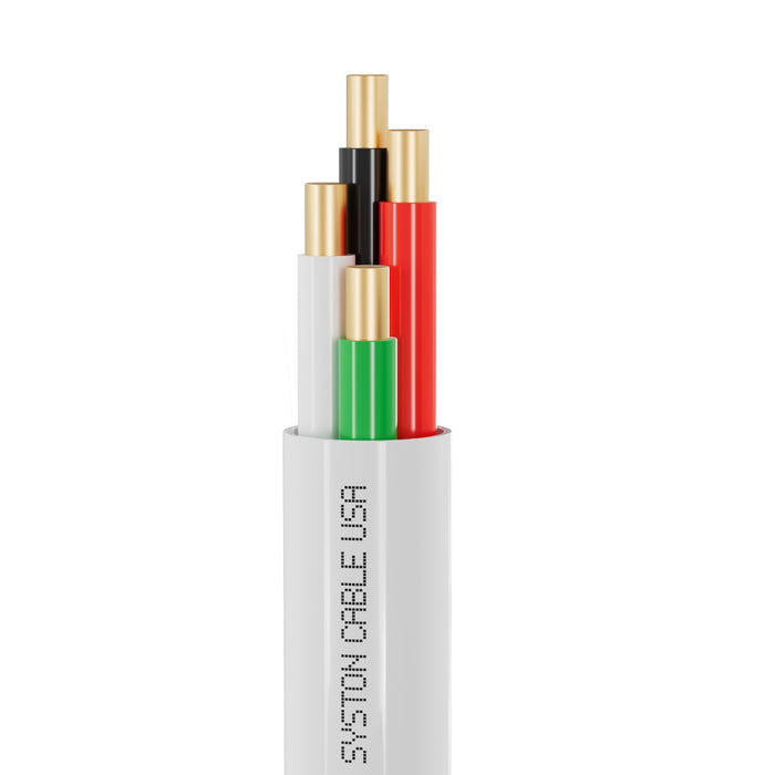 22/4 Security Wire,Burglar Alarm Cable,CL3P,Unshielded,Solid Copper,UV Res