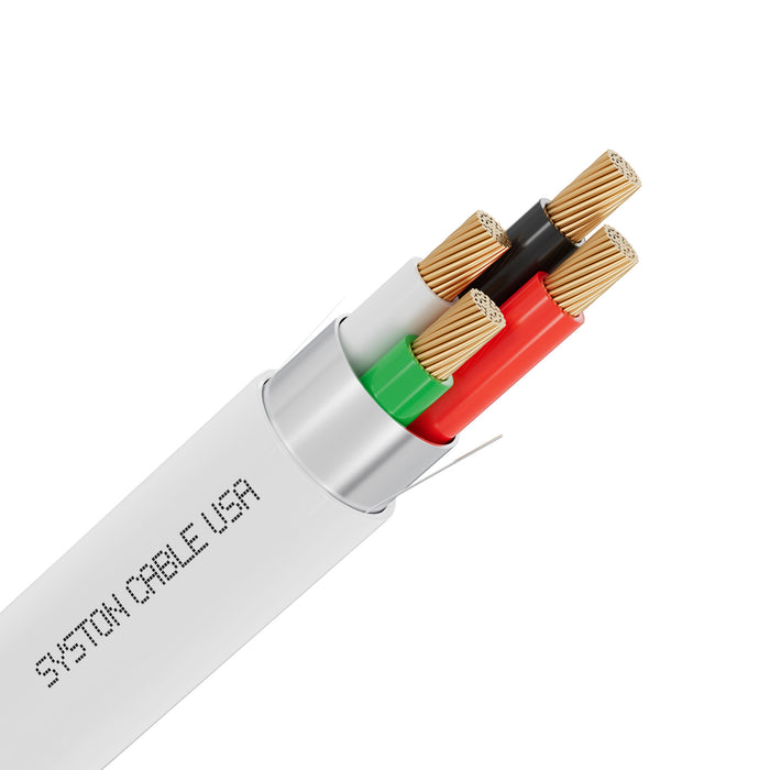 22/4 Security Wire,Burglar Alarm Cable,CL3P,Shielded,Stranded Copper,UV Res