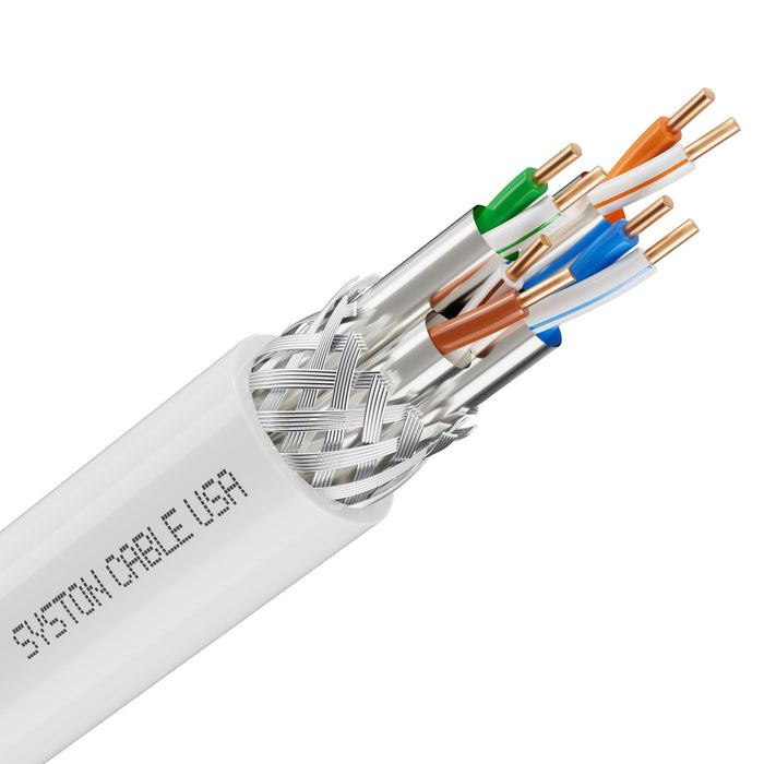 CAT 8 Ethernet Bulk Cable, 2000MHz, 22/4pr Solid CU, CMR, Indoor/Outdoor