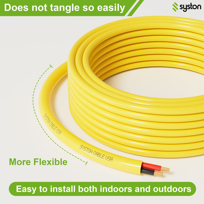 Pre-order 12/2 Stranded OFC Audio Wire Home Car Stereo Speaker Cable 12 Gauge CL3R