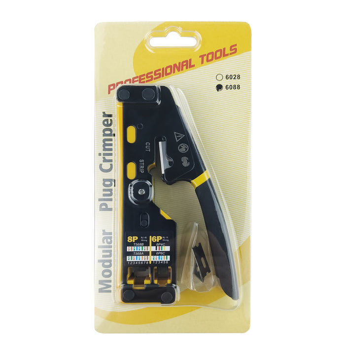 Modular Plug Crimper Kit for Cat5 Cat6 RJ45 RJ11 RJ12 Network Connectors