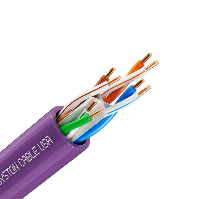 CAT 6E Ethernet Bulk Cable, 600MHz, 23/4pr Solid CU, CMP, Indoor/Outdoor