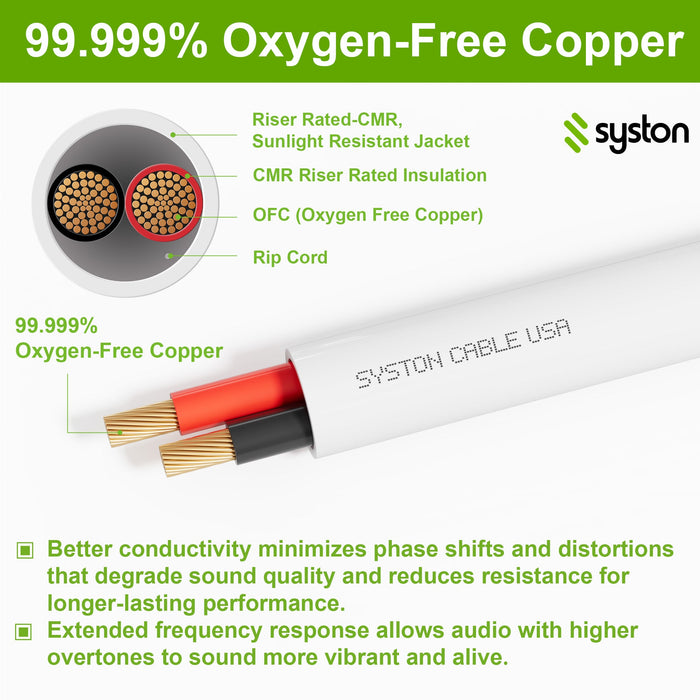 16/2 Audio Cable,Stranded Copper,CL3R,Indoor/Outdoor,UV Res