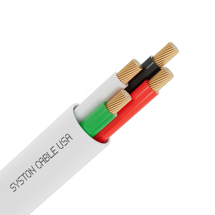 22/4 Security Wire,Burglar Alarm Cable,CL3P,Unshielded,Stranded Copper,UV Res