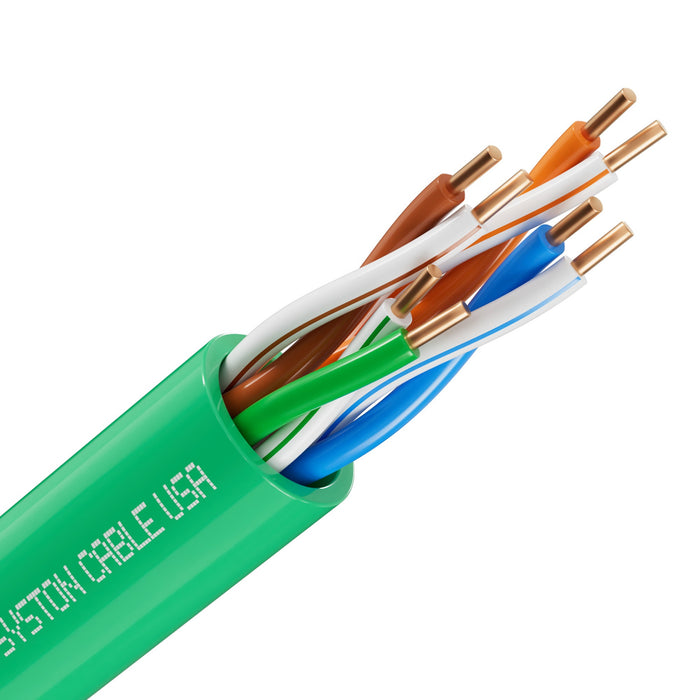 CAT 5E Ethernet Bulk Cable, 350MHz, 24/4pr Solid CU, CMP, Indoor/Outdoor