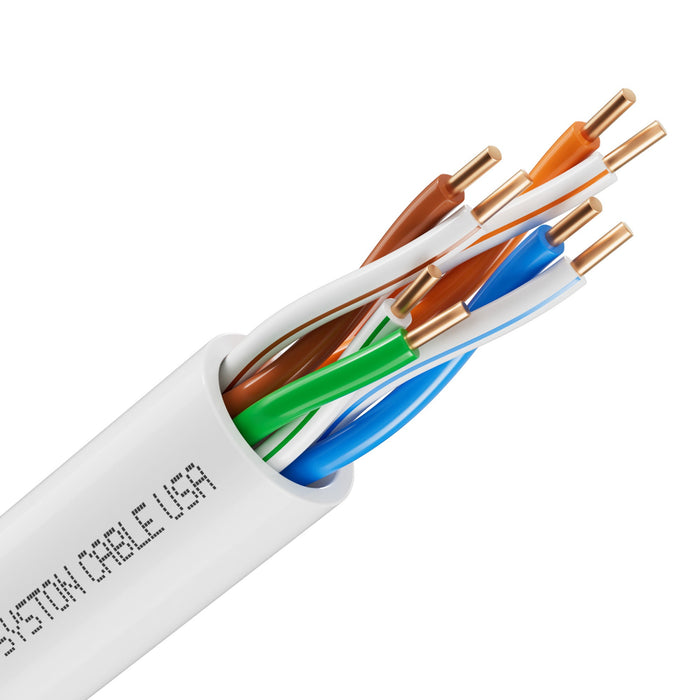 CAT 5E Ethernet Bulk Cable, 350MHz, 24/4pr Solid CU, CMP, Indoor/Outdoor