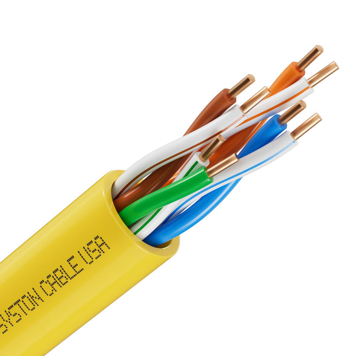 CAT 5E Ethernet Bulk Cable, 350MHz, 24/4pr Solid CU, CMR, Indoor/Outdoor