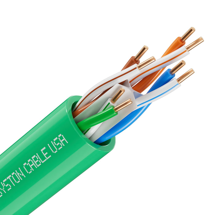 CAT 6E Ethernet Bulk Cable, 600MHz, 23/4pr Solid CU, CMR, Indoor/Outdoor