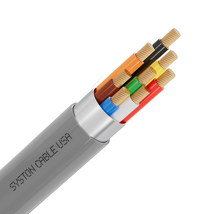 18/8 Security Wire,Burglar Alarm Cable,CL3R,Shielded,Stranded Copper,UV Res