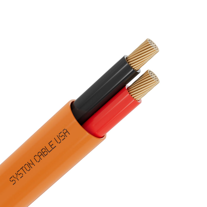 18/2 Security Wire,Burglar Alarm Cable,CL3P,Unshielded,Stranded Copper,UV Res,Orange