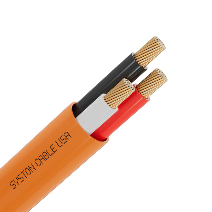18/3 Security Wire,Burglar Alarm Cable,CL3P,Unshielded,Stranded Copper,UV Res,Orange