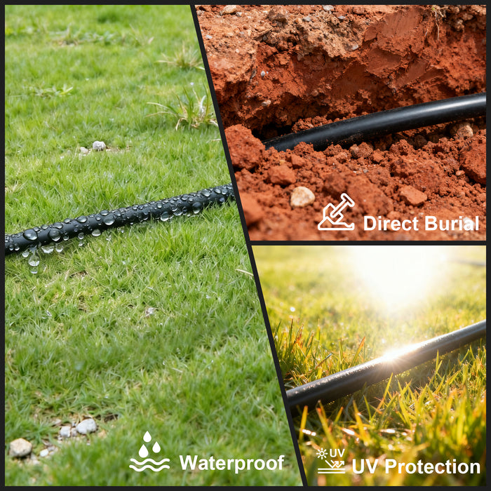 18/13 Sprinkler Wire, Solid Copper, Irrigation Systems, Direct Burial, Water Resistant,Underground