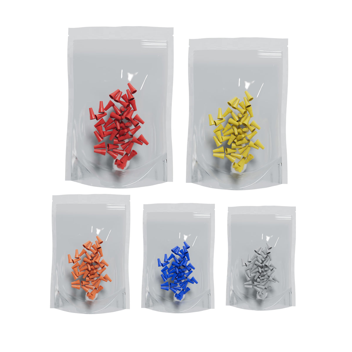 250pcs/5pack Wire Connectors,Insulating Insert Twist Electrical Wire C ...