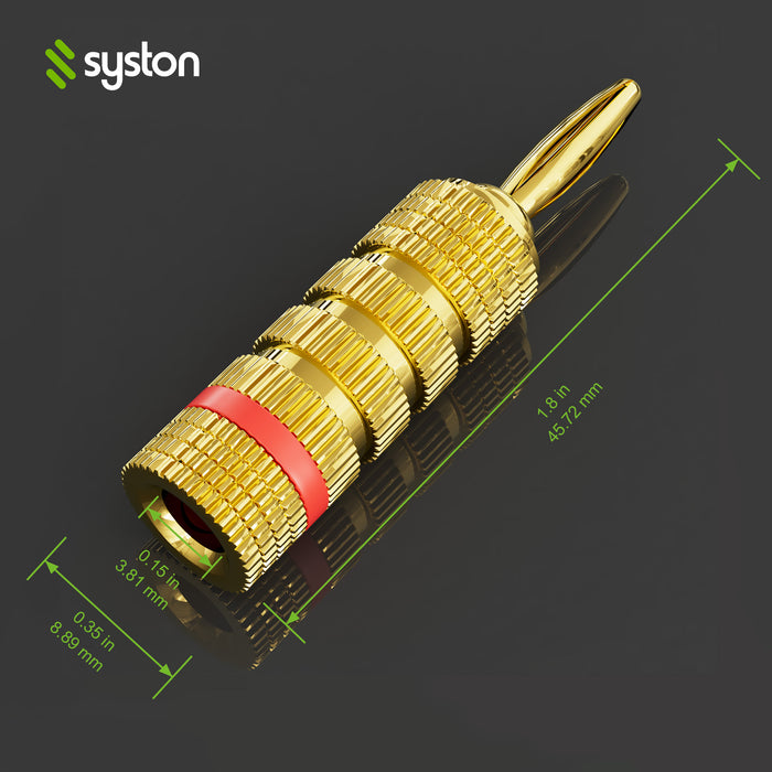 Speaker Banana Plugs, Speaker Banana Plugs, for Speaker Wire, Home Audio Theater Systems