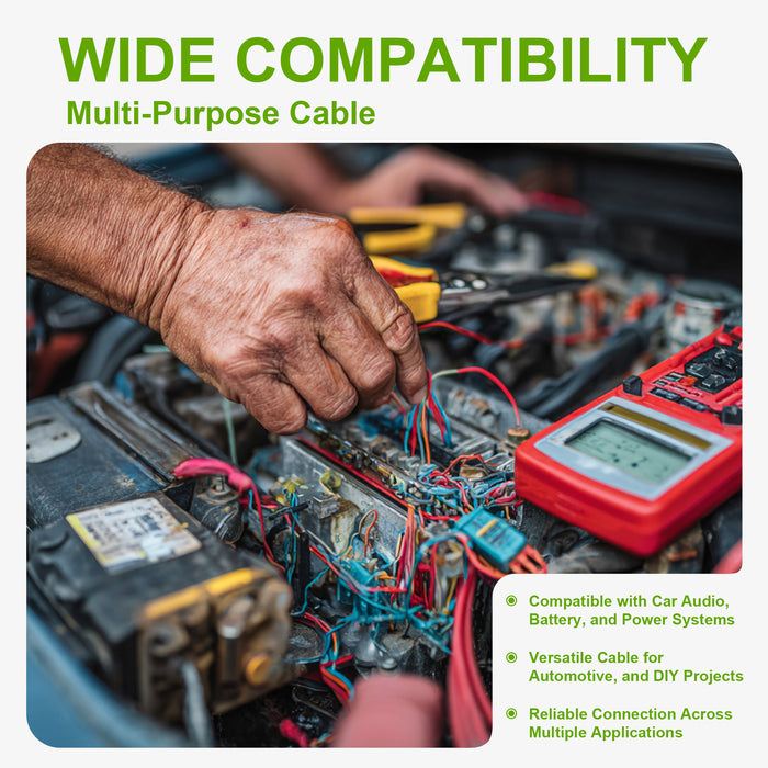 18/2 Automotive Wire, 12V Low Voltage PVC Cord Flexible Cable, Stranded Tinned Copper for Car Marine Wiring