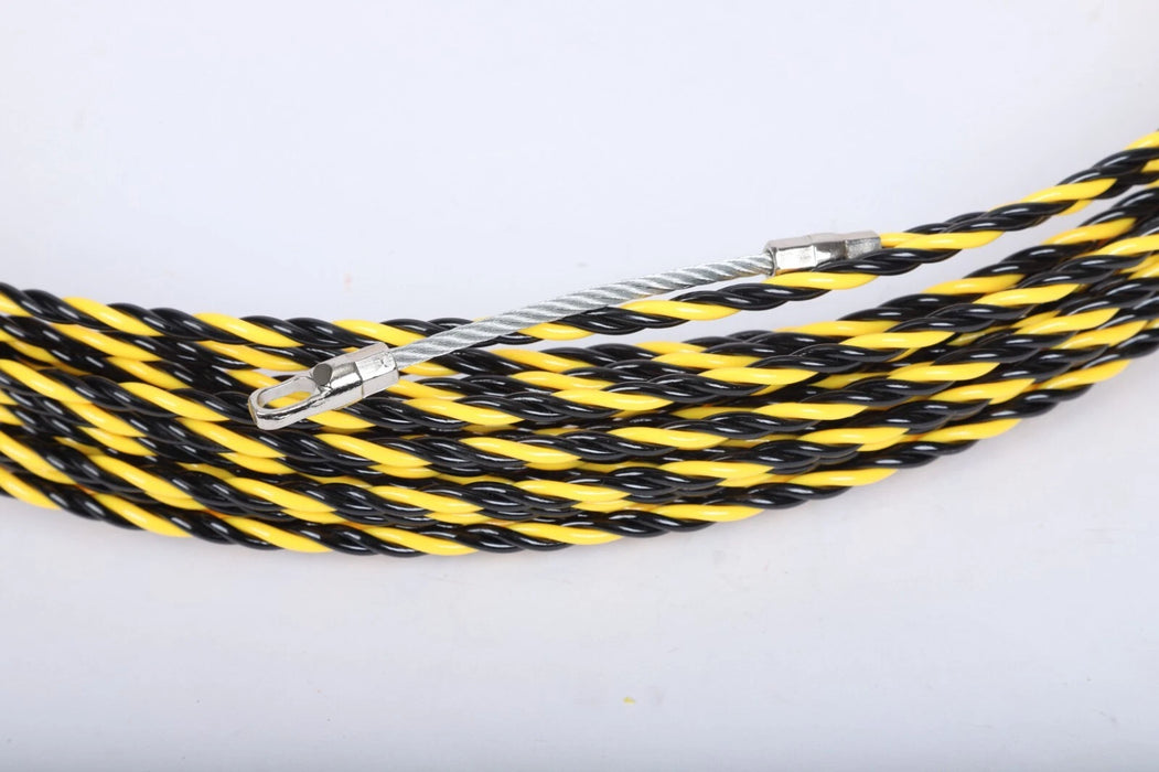 Fish Tape Steel Cable Wire Puller 100 ft, Flexible Twisted Fishing Wire