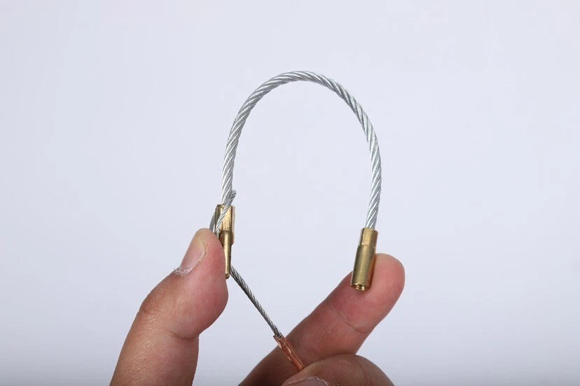 Fish Tape Steel Cable Wire Puller 100 ft, Flexible Twisted Fishing Wire
