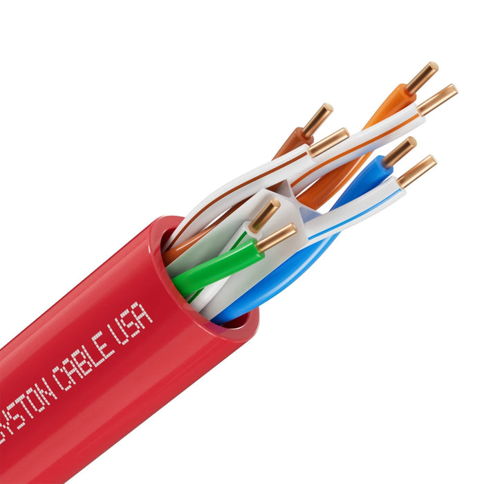 CAT 6E Ethernet Bulk Cable, 600MHz, 23/4pr Solid CU, CMR, Indoor/Outdoor