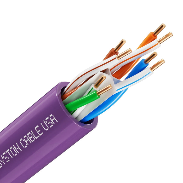 CAT 6E Ethernet Bulk Cable, 600MHz, 23/4pr Solid CU, CMR, Indoor/Outdoor